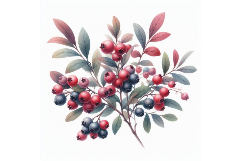 bundle-of-cowberries-branch-with-seven-berries