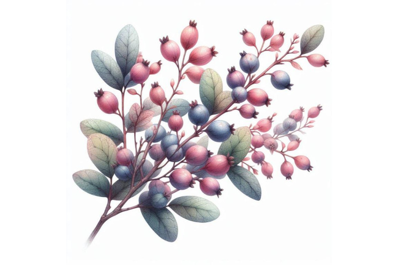 bundle-of-cowberries-branch-with-seven-berries