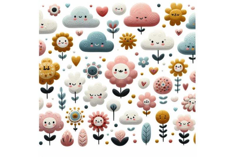 bundle-of-cute-clouds-in-scandinavian-style-isolate-on-white-backgroun