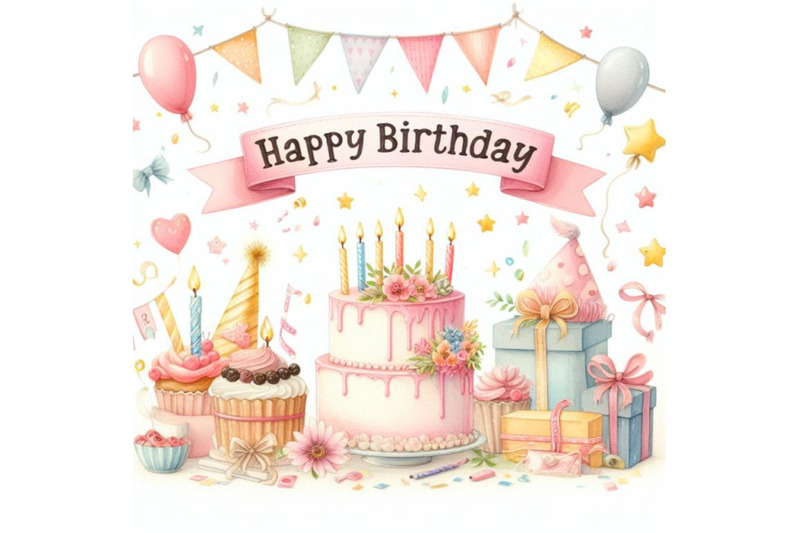 bundle-of-a-happy-birthday-card-with-birthday-elements