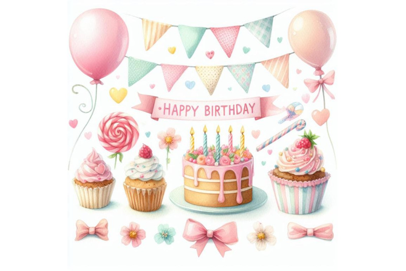 bundle-of-a-happy-birthday-card-with-birthday-elements