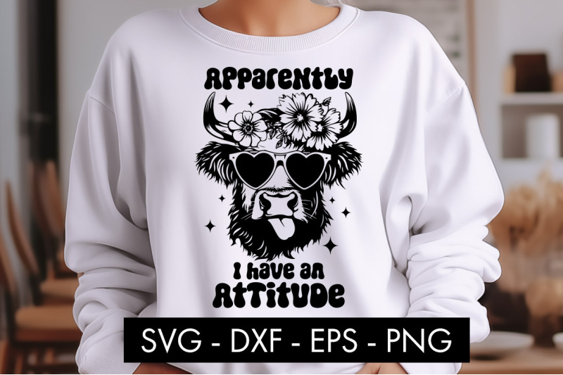 heifer-cow-apparently-i-have-an-attitude-svg