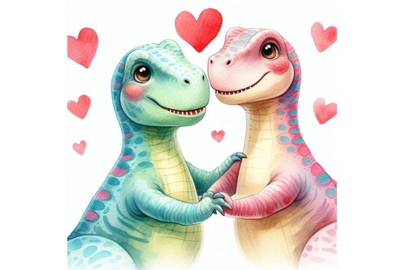 bundle-of-two-lover-dinosaur-with-red-heart