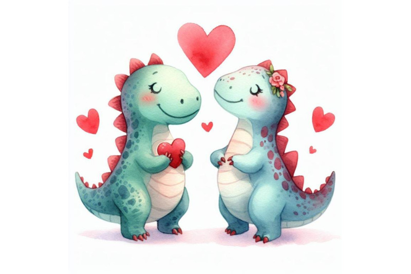 bundle-of-two-lover-dinosaur-with-red-heart