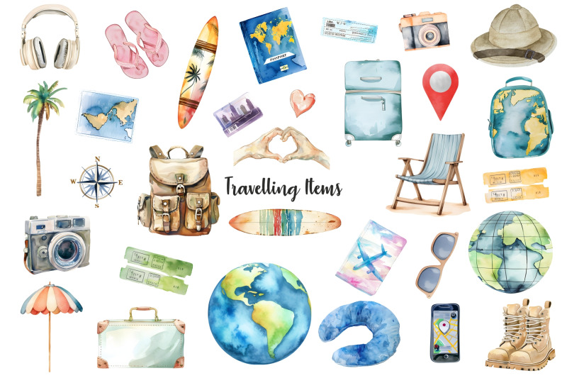 watercolor-travel-clipart-travelling-element-clip-art-world-landmark