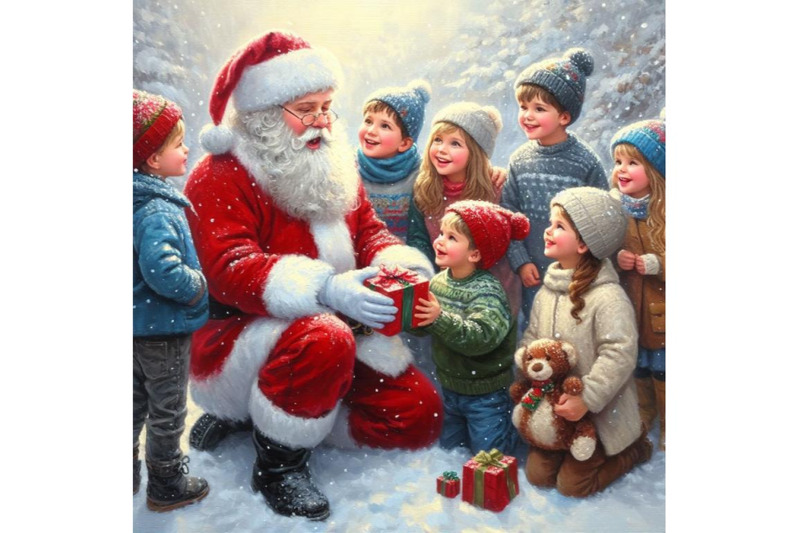 bundle-of-kids-meet-santa-during-christmas-kids-joyfully-seeing-santa