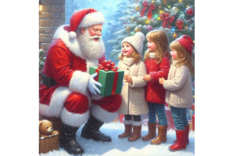 bundle-of-kids-meet-santa-during-christmas-kids-joyfully-seeing-santa