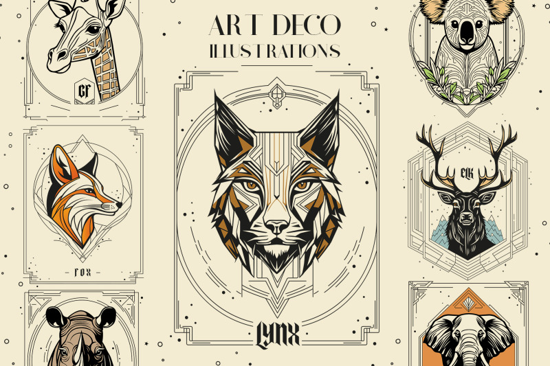 art-deco-animal-illustrations