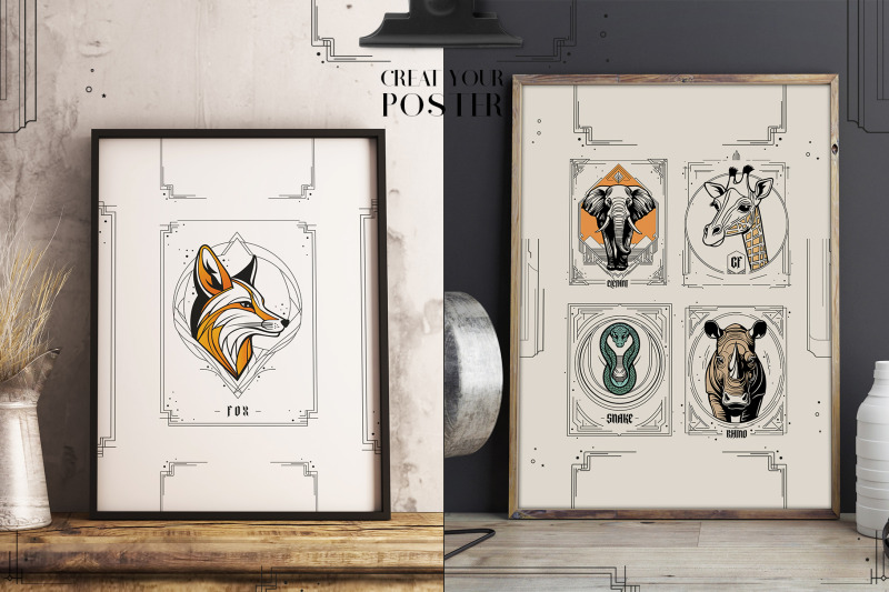 art-deco-animal-illustrations