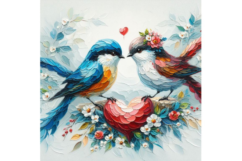 bundle-of-romantic-card-with-birds-in-love