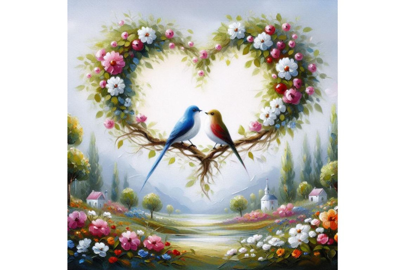 bundle-of-romantic-card-with-birds-in-love