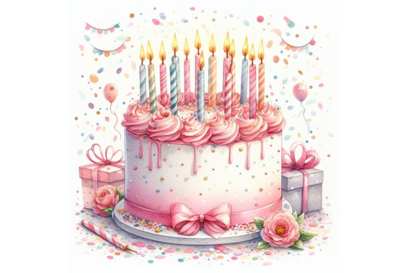 bundle-of-birthday-cake-with-candles-and-confetti