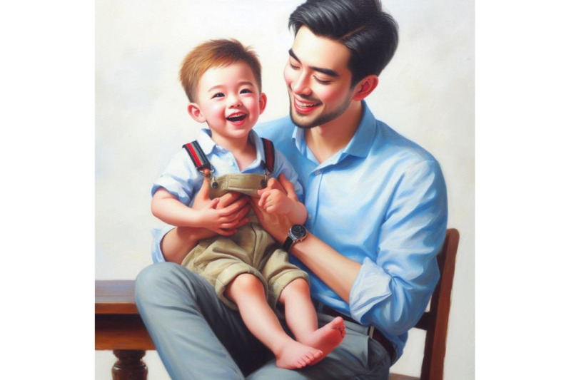 bundle-of-a-father-happily-play-with-his-son