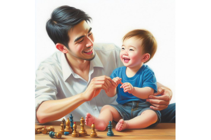 bundle-of-a-father-happily-play-with-his-son