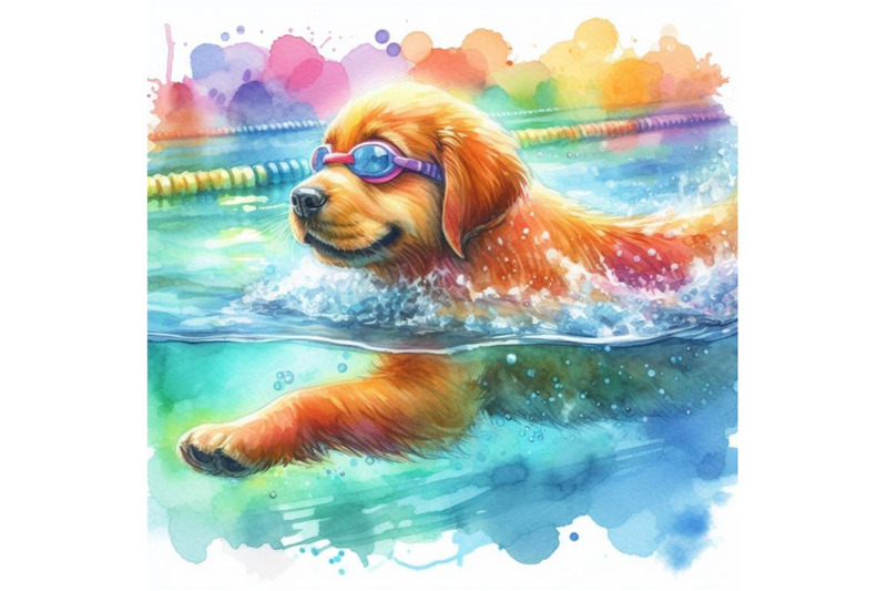 bundle-of-a-dog-exercising-swimming