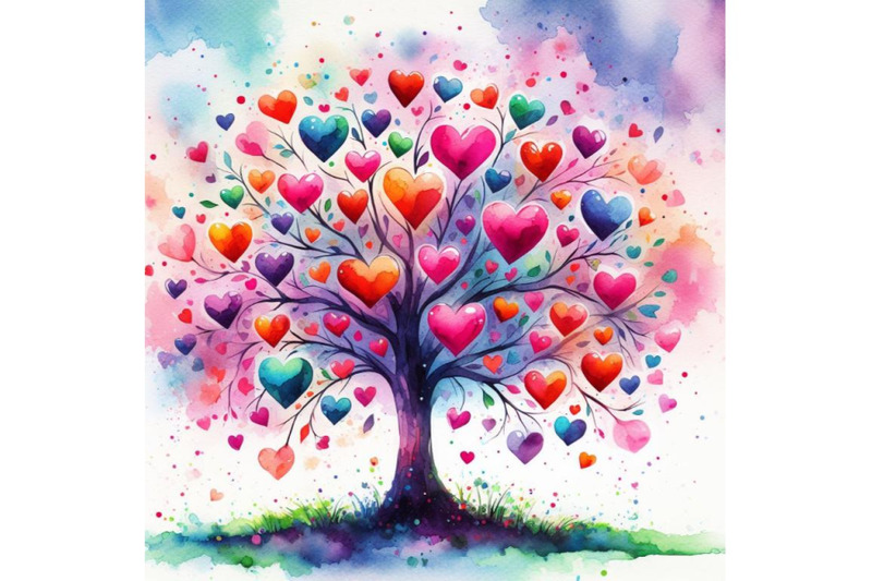 bundle-of-love-tree-with-hearts-for-your-design