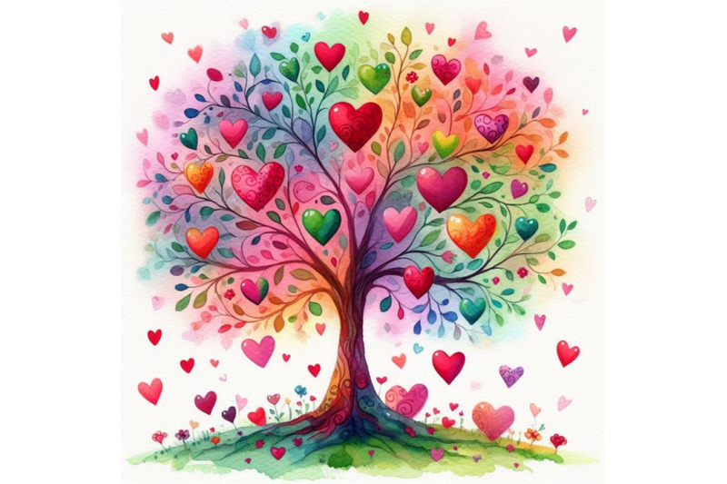 bundle-of-love-tree-with-hearts-for-your-design