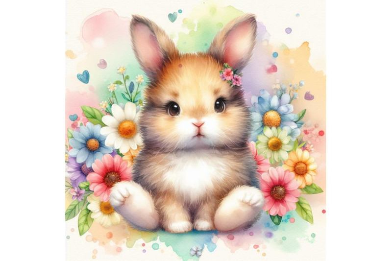 bundle-of-cute-baby-rabbit-animal