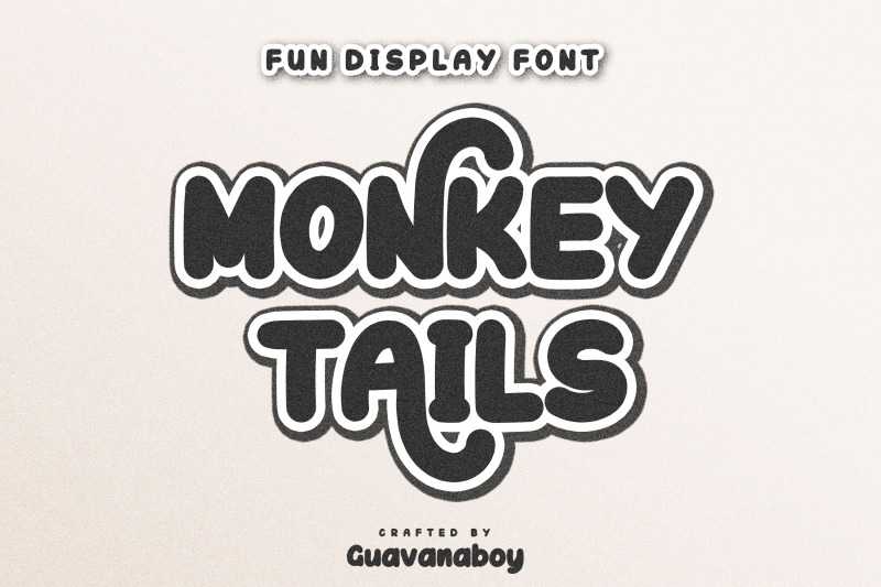 monkey-tails-retro-brush-font