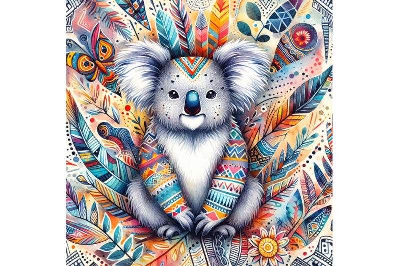 bundle-of-animal-tribal-koala