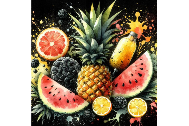 a-bundle-of-abstract-fruit-splash-pineapple-watermelon-and-citrus-sl