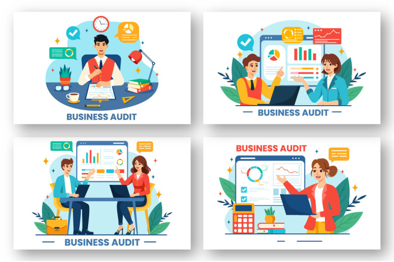 12-business-audit-documents-illustration