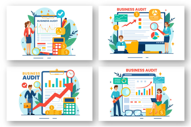 12-business-audit-documents-illustration