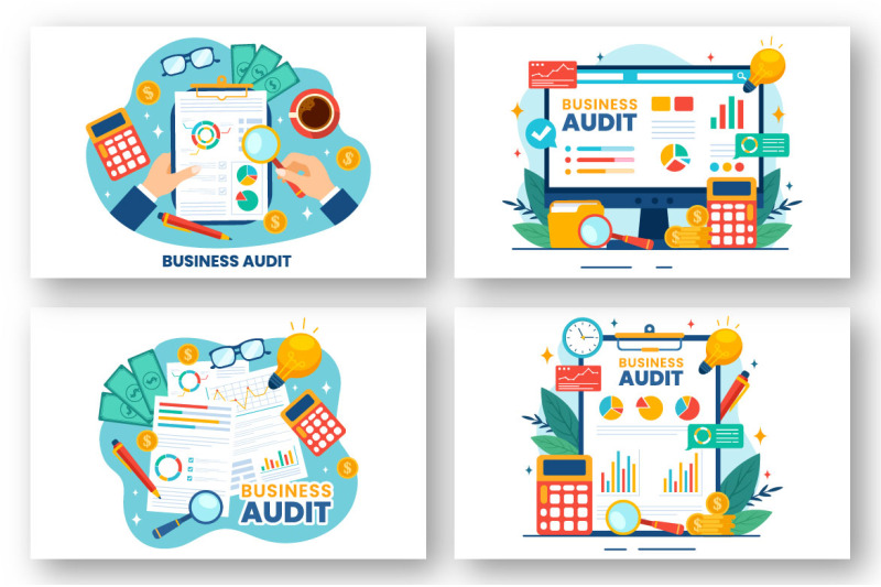 12-business-audit-documents-illustration