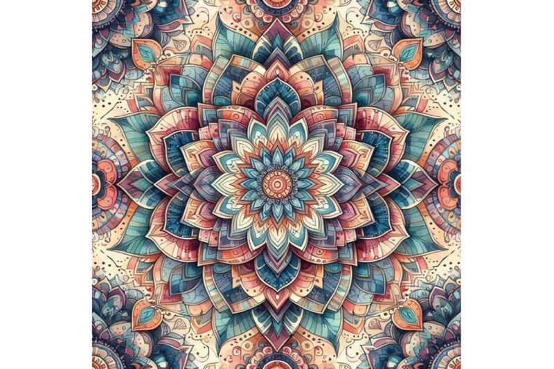 bundle-of-mandala-boho-hand-drawn-seamless-pattern