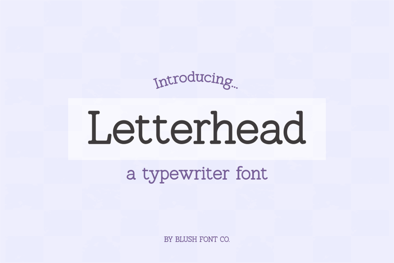 letterhead-typewriter-handwriting-font