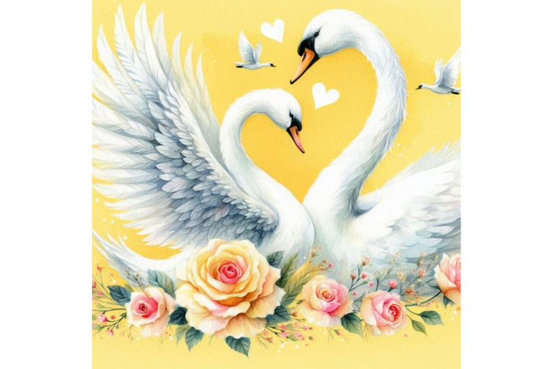 bundle-of-art-romantic-swan-couple-art-love-couple-of-swans