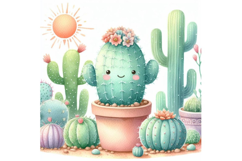 bundle-of-cactus-cartoon