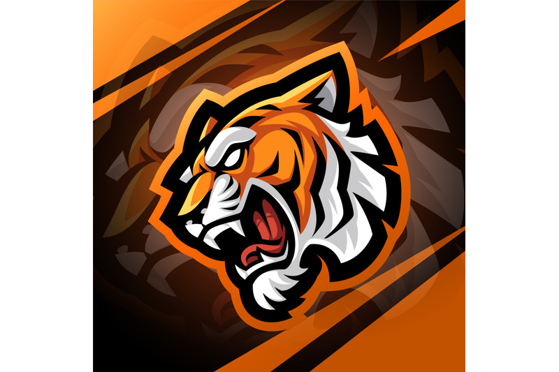 tiger-head-esport-mascot-logo-design