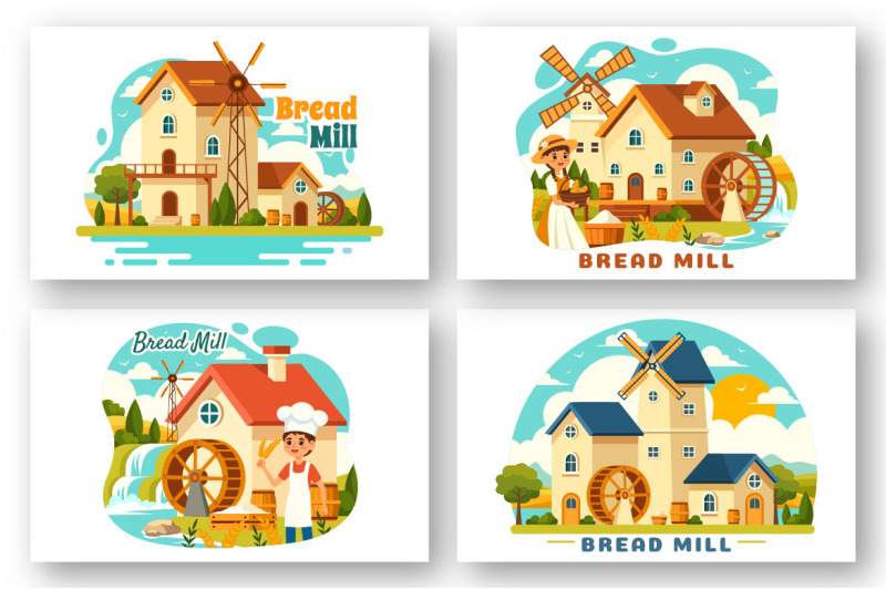 9-bread-mill-design-illustration