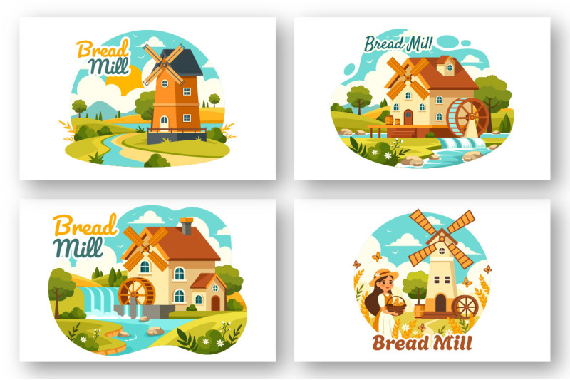 9-bread-mill-design-illustration