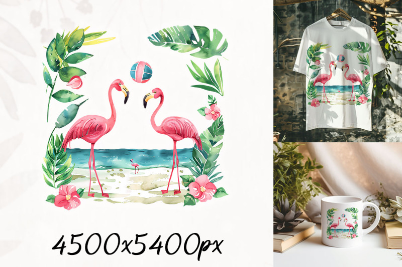 flamingo-duo-in-tropical-paradise