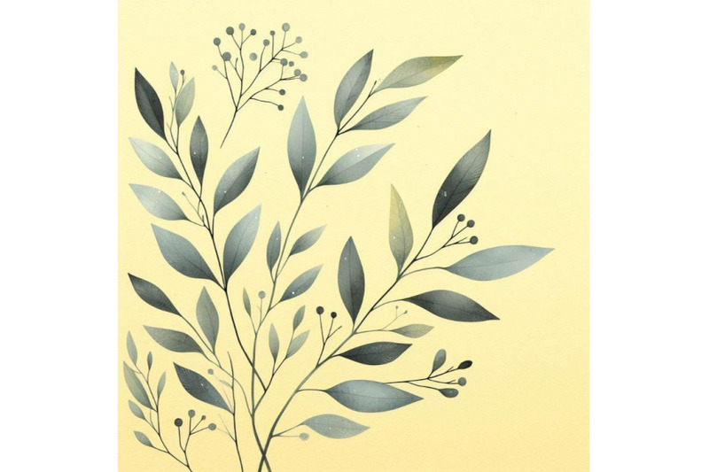 bundle-of-minimalist-botanical-poster-with-branch-leaves