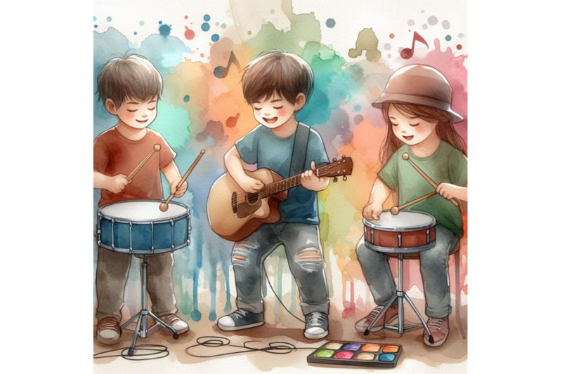 a-set-of-kids-playing-guitar-drums-and-singing