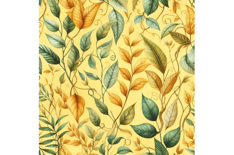 bundle-of-leaves-and-vines-pattern