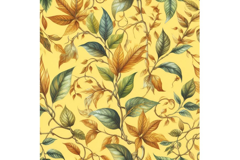 bundle-of-leaves-and-vines-pattern