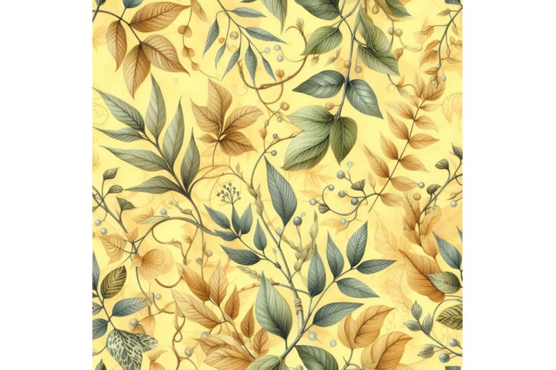 bundle-of-leaves-and-vines-pattern