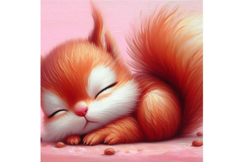 a-set-of-cute-little-squirrel-sleeping