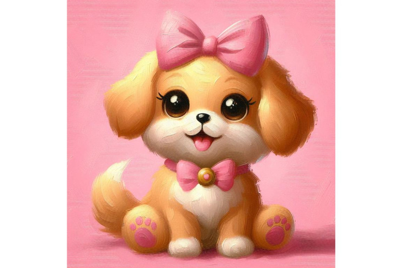 a-set-of-cartoon-cute-little-dog