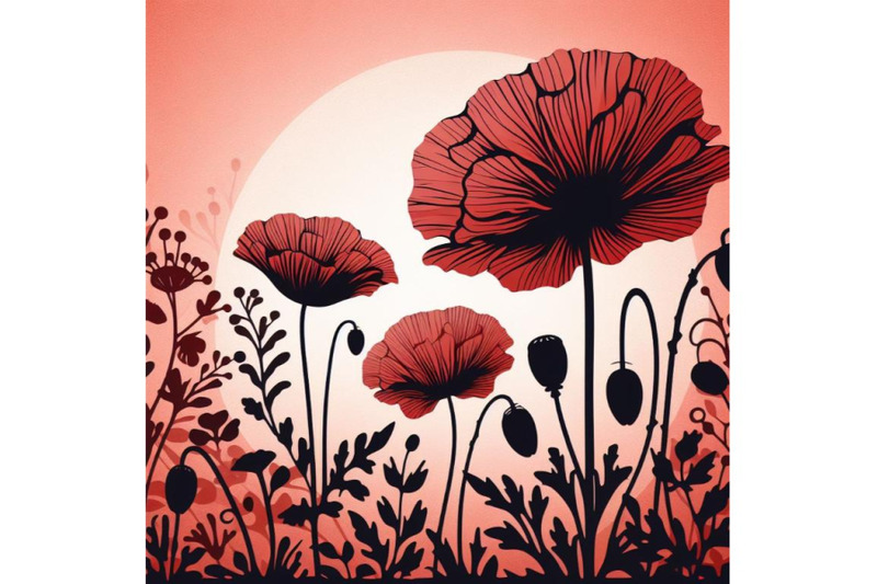 a-set-of-a-red-poppy