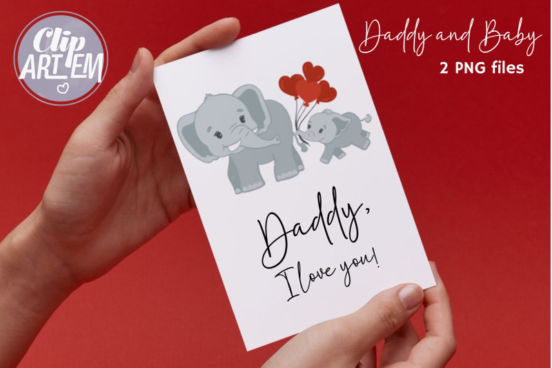 father-and-baby-elephant-dxf-svg-cutting-file-daddy-and-baby-vector