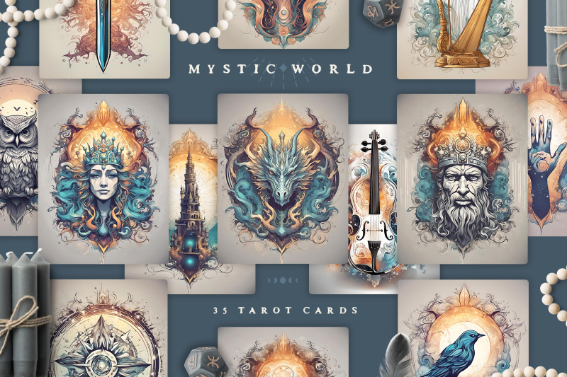 039-mystic-world-039-tarot-cards