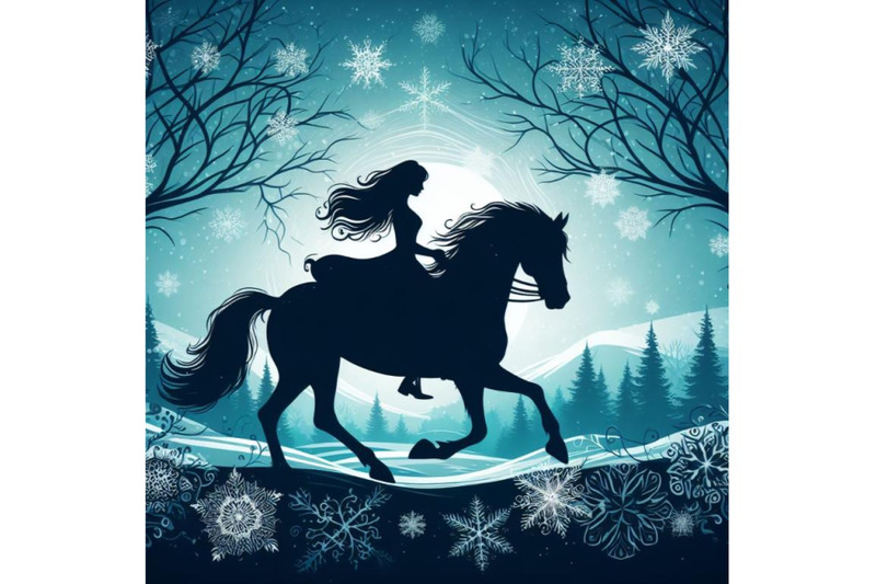 bundle-of-princess-riding-horse-at-winter