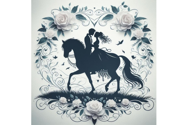 bundle-of-romantic-couple-on-white-horse