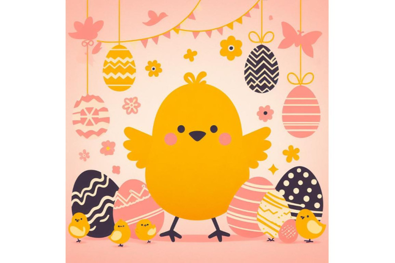 bundle-of-a-cute-happy-little-yellow-easter-chick