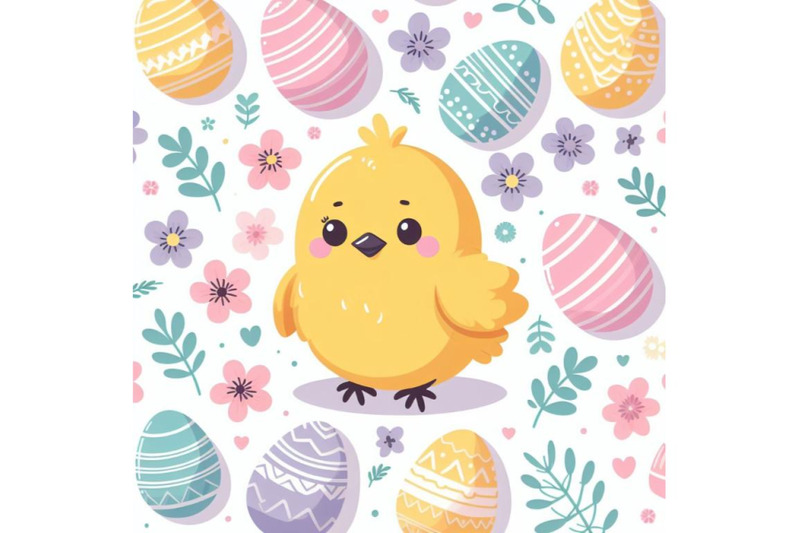 bundle-of-a-cute-happy-little-yellow-easter-chick